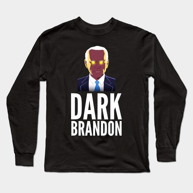 Dark Brandon Funny Meme Saving America Long Sleeve T-Shirt by patelmillie51